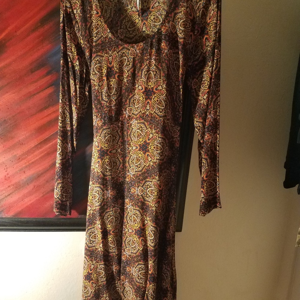 Plenty Tracy Reese Paisley Scarf Hem Dress sz Med